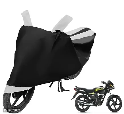 Auto Hub TVS Star City Bike Cover Waterproof Original / Star City Cover Waterproof / Star City bike Cover / Bike Cover Star City Waterproof / Star City Body Cover / Bike Body Cover Star City With Ultra Surface Body Protection (Black, White Look)-thumb0