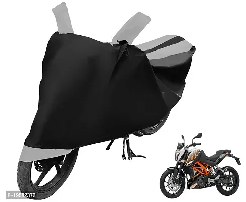 Euro Care KTM Duke 390 Bike Cover Waterproof Original / Duke 390 Cover Waterproof / Duke 390 bike Cover / Bike Cover Duke 390 Waterproof / Duke 390 Body Cover / Bike Body Cover Duke 390 With Ultra Surface Body Protection (Black, Silver Look)-thumb0