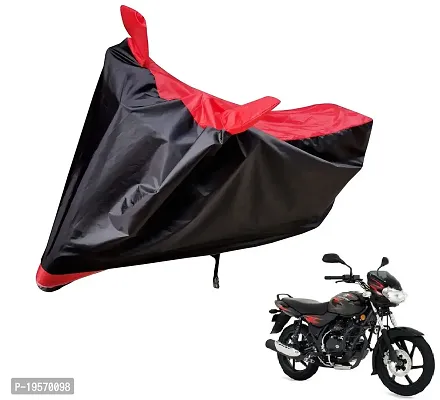 Auto Hub Bajaj Discover Bike Cover Waterproof Original / Discover Cover Waterproof / Discover bike Cover / Bike Cover Discover Waterproof / Discover Body Cover / Bike Body Cover Discover With Ultra Surface Body Protection (Black, Red Look)