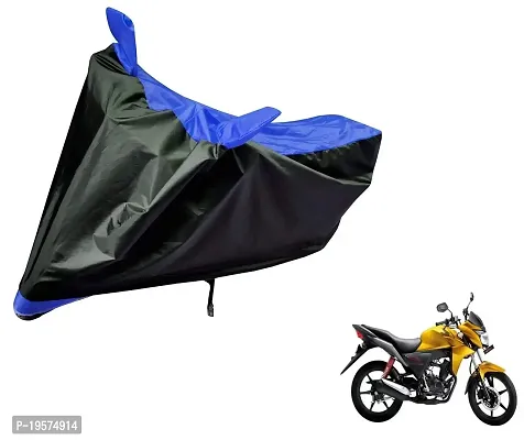 Auto Hub Honda CB Twister Bike Cover Waterproof Original / CB Twister Cover Waterproof / CB Twister bike Cover / Bike Cover CB Twister Waterproof / CB Twister Body Cover / Bike Body Cover CB Twister With Ultra Surface Body Protection (Black, Blue Look)