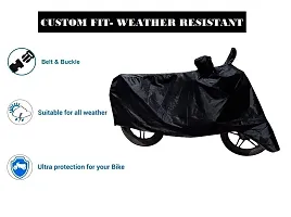 Auto Hub Hero Honda CBZ Bike Cover Waterproof Original/CBZ Cover Waterproof/CBZ Bike Cover/Bike Cover CBZ Waterproof/CBZ Body Cover/Bike Body Cover CBZ with Ultra Surface Body Protection (Black Look)-thumb4