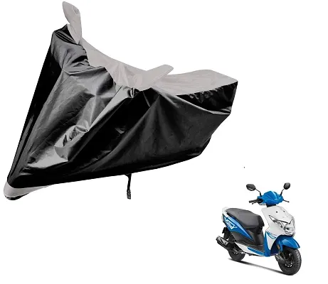 Auto Hub Honda Deo Bike Cover Waterproof Original / Dio Cover Waterproof / Dio bike Cover / Bike Cover Dio Waterproof / Dio Body Cover / Bike Body Cover Dio With Ultra Surface Body Protection (Black, Silver Look)