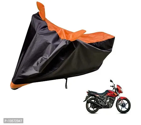 Auto Hub TVS Flame 125 Bike Cover Waterproof Original / Flame 125 Cover Waterproof / Flame 125 bike Cover / Bike Cover Flame 125 Waterproof / Flame 125 Body Cover / Bike Body Cover Flame 125 With Ultra Surface Body Protection (Black, Orange Look)