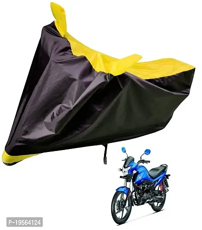 Auto Hub Honda Livo Bike Cover Waterproof Original / Livo Cover Waterproof / Livo bike Cover / Bike Cover Livo Waterproof / Livo Body Cover / Bike Body Cover Livo With Ultra Surface Body Protection (Black, Yellow Look)