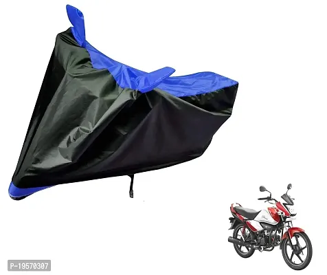 Auto Hub Hero Splendor i Bike Cover Waterproof Original / Splendor i Cover Waterproof / Splendor i bike Cover / Bike Cover Splendor i Waterproof / Splendor i Body Cover / Bike Body Cover Splendor i With Ultra Surface Body Protection (Black, Blue Look)