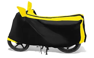Auto Hub TVS Victor New Bike Cover Waterproof Original / Victor New Cover Waterproof / Victor New bike Cover / Bike Cover Victor New Waterproof / Victor New Body Cover / Bike Body Cover Victor New With Ultra Surface Body Protection (Black, Yellow Look)-thumb1
