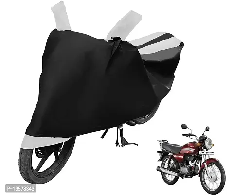 Auto Hub Hero HF Dawn Bike Cover Waterproof Original / HF Dawn Cover Waterproof / HF Dawn bike Cover / Bike Cover HF Dawn Waterproof / HF Dawn Body Cover / Bike Body Cover HF Dawn With Ultra Surface Body Protection (Black, White Look)