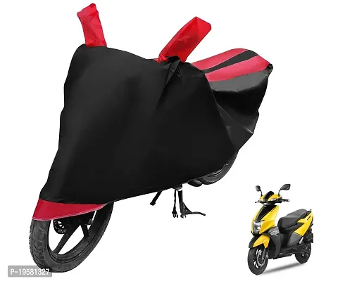 Euro Care TVS NTORQ Bike Cover Waterproof Original / NTORQ Cover Waterproof / NTORQ bike Cover / Bike Cover NTORQ Waterproof / NTORQ Body Cover / Bike Body Cover NTORQ With Ultra Surface Body Protection (Black, Red Look)-thumb0