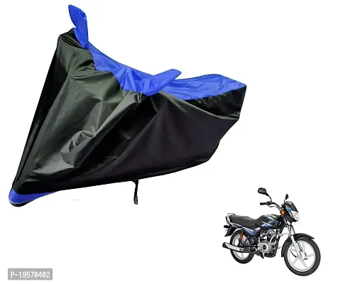 Auto Hub Bajaj CT 100 Bike Cover Waterproof Original / CT 100 Cover Waterproof / CT 100 bike Cover / Bike Cover CT 100 Waterproof / CT 100 Body Cover / Bike Body Cover CT 100 With Ultra Surface Body Protection (Black, Blue Look)