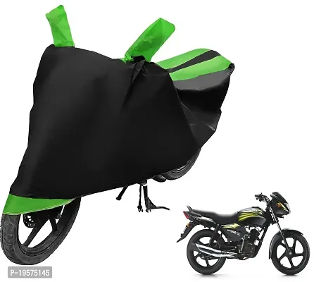 Auto Hub TVS Star City Bike Cover Waterproof Original / Star City Cover Waterproof / Star City bike Cover / Bike Cover Star City Waterproof / Star City Body Cover / Bike Body Cover Star City With Ultra Surface Body Protection (Black, Green Look)