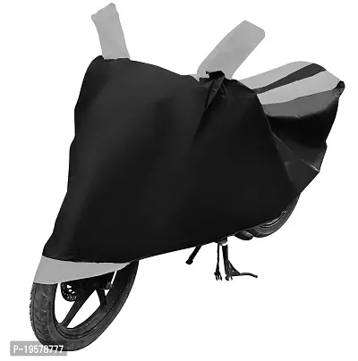 Euro Care Mahindra Gusto Bike Cover Waterproof Original / Gusto Cover Waterproof / Gusto bike Cover / Bike Cover Gusto Waterproof / Gusto Body Cover / Bike Body Cover Gusto With Ultra Surface Body Protection (Black, Silver Look)-thumb5