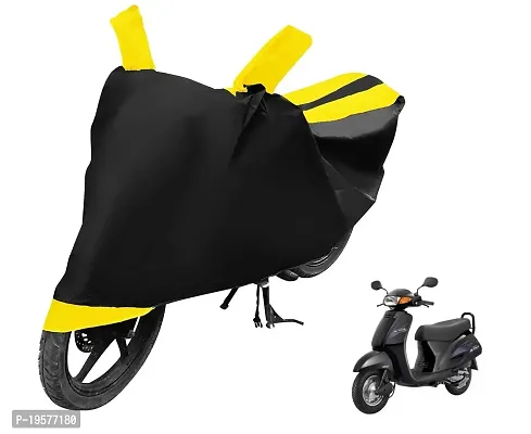 Auto Hub Honda Activa Bike Cover Waterproof Original / Activa Cover Waterproof / Activa bike Cover / Bike Cover Activa Waterproof / Activa Body Cover / Bike Body Cover Activa With Ultra Surface Body Protection (Black, Yellow Look)