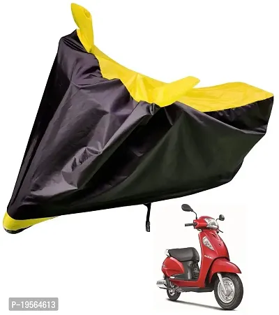 Auto Hub Suzuki Access SE Bike Cover Waterproof Original / Access SE Cover Waterproof / Access SE bike Cover / Bike Cover Access SE Waterproof / Access SE Body Cover / Bike Body Cover Access SE With Ultra Surface Body Protection (Black, Yellow Look)