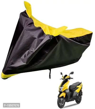 Auto Hub TVS NTORQ Bike Cover Waterproof Original / NTORQ Cover Waterproof / NTORQ bike Cover / Bike Cover NTORQ Waterproof / NTORQ Body Cover / Bike Body Cover NTORQ With Ultra Surface Body Protection (Black, Yellow Look)