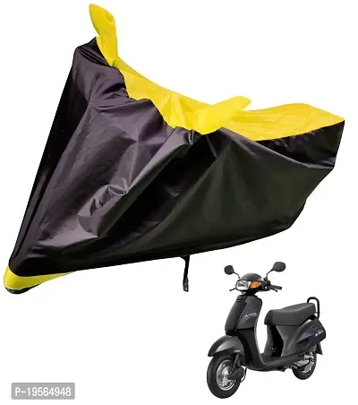 Auto Hub Honda Activa 6G Bike Cover Waterproof Original / Activa 6G Cover Waterproof / Activa 6G bike Cover / Bike Cover Activa 6G Waterproof / Activa 6G Body Cover / Bike Body Cover Activa 6G With Ultra Surface Body Protection (Black, Yellow Look)