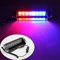 Auto Hub Waterproof 8 LED Red Blue Police Flashing Light for All Cars- Material: Metal  Plastic, 1 Unit-thumb4