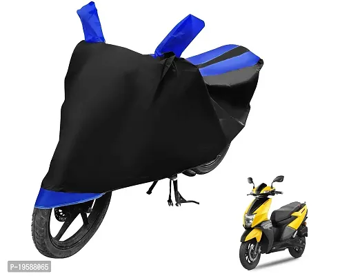 Euro Care TVS NTORQ Bike Cover Waterproof Original / NTORQ Cover Waterproof / NTORQ bike Cover / Bike Cover NTORQ Waterproof / NTORQ Body Cover / Bike Body Cover NTORQ With Ultra Surface Body Protection (Black, Blue Look)-thumb0