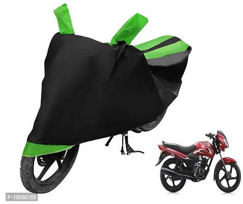 Auto Hub TVS Sport Bike Cover Waterproof Original / Sport Cover Waterproof / Sport bike Cover / Bike Cover Sport Waterproof / Sport Body Cover / Bike Body Cover Sport With Ultra Surface Body Protection (Black, Green Look)