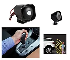 Auto Hub Reverse Parking Horn for Car - Black-thumb2