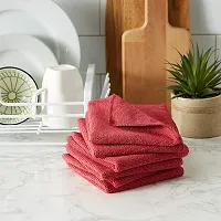 Auto Hub Microfiber Cloth - 1 Pcs - 40x40 cms - 350 GSM Maroon - Thick Lint  Streak-Free Multipurpose Cloths - Automotive Microfibre Towels for Car Bike Cleaning Polishing Washing  Detailing-thumb1