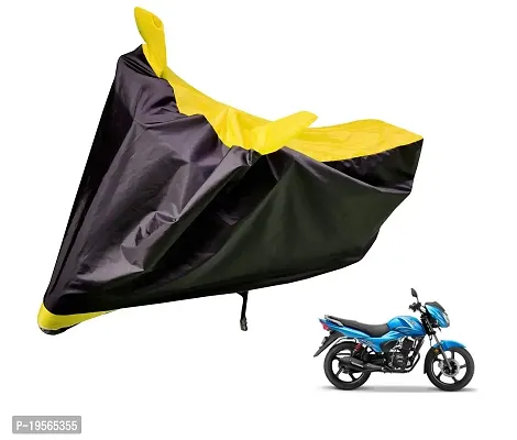 Auto Hub TVS Victor New Bike Cover Waterproof Original / Victor New Cover Waterproof / Victor New bike Cover / Bike Cover Victor New Waterproof / Victor New Body Cover / Bike Body Cover Victor New With Ultra Surface Body Protection (Black, Yellow Look)