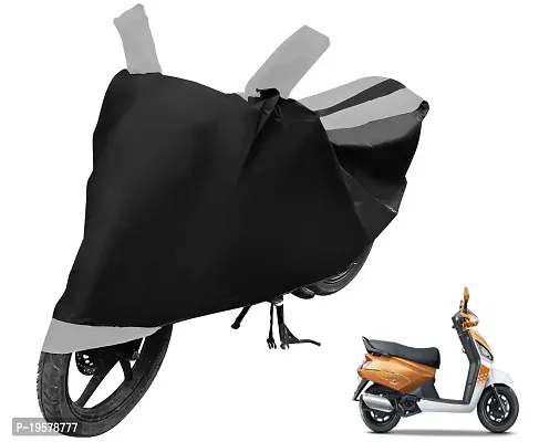 Euro Care Mahindra Gusto Bike Cover Waterproof Original / Gusto Cover Waterproof / Gusto bike Cover / Bike Cover Gusto Waterproof / Gusto Body Cover / Bike Body Cover Gusto With Ultra Surface Body Protection (Black, Silver Look)