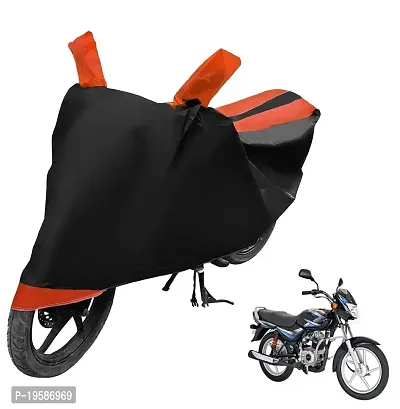 Auto Hub Bajaj CT 100 Bike Cover Waterproof Original / CT 100 Cover Waterproof / CT 100 bike Cover / Bike Cover CT 100 Waterproof / CT 100 Body Cover / Bike Body Cover CT 100 With Ultra Surface Body Protection (Black, Orange Look)