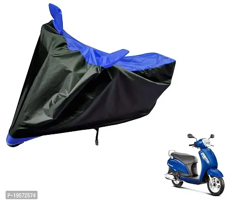 Auto Hub Suzuki Access 125 Bike Cover Waterproof Original / Access 125 Cover Waterproof / Access 125 bike Cover / Bike Cover Access 125 Waterproof / Access 125 Body Cover / Bike Body Cover Access 125 With Ultra Surface Body Protection (Black, Blue Look)