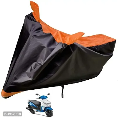 Auto Hub Honda Deo Bike Cover Waterproof Original / Dio Cover Waterproof / Dio bike Cover / Bike Cover Dio Waterproof / Dio Body Cover / Bike Body Cover Dio With Ultra Surface Body Protection (Black, Orange Look)