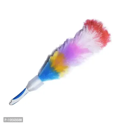 Auto Hub Microfiber Feather Static Duster for Dust Cleaning | Static Feather Duster | Dry Duster | Strong Handle | Easy to Cleaning Home, Office, Shop, Car, Celling, Fan (Pack of 1)