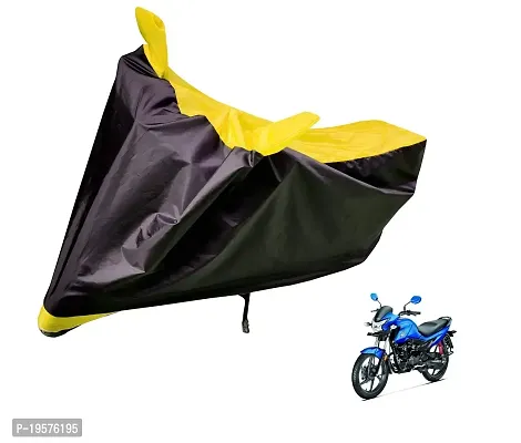 Auto Hub Honda Livo Bike Cover Waterproof Original / Livo Cover Waterproof / Livo bike Cover / Bike Cover Livo Waterproof / Livo Body Cover / Bike Body Cover Livo With Ultra Surface Body Protection (Black, Yellow Look)