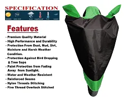 Auto Hub Honda Activa 6G Bike Cover Waterproof Original / Activa 6G Cover Waterproof / Activa 6G bike Cover / Bike Cover Activa 6G Waterproof / Activa 6G Body Cover / Bike Body Cover Activa 6G With Ultra Surface Body Protection (Black, Green Look)-thumb3