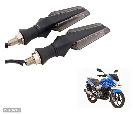 Auto Hub Dual Color LED Bike Indicator Turning Light for Bajaj Discover 150F - Pack of Two