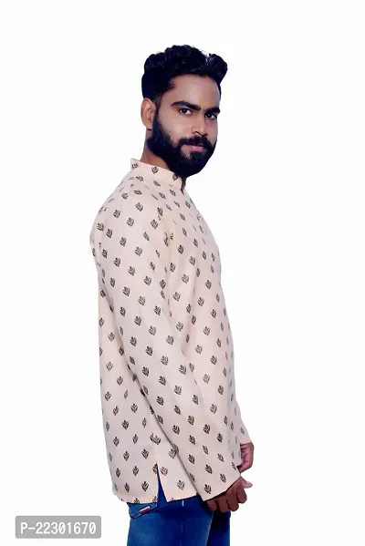 Reliable Multicoloured Cotton Blend Kurtas For Men-thumb3