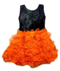 socho samjo Baby Girls Frock (Orange_12 Months-24 Months)-thumb1