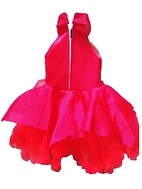 socho samjo Baby Girl's Knee Length Dress (hjj_Red_3-4 Years)-thumb1