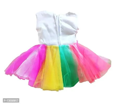 socho samjo Baby Girl's Knee Length Dress (ssd_Multicolor_3-6 Months)-thumb2