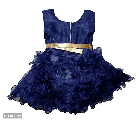 Stumble Fashion Baby Girls middi Dress Frock Blue-thumb2