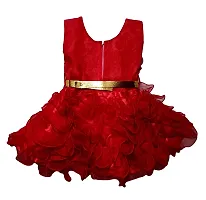 Stumble Fashion Baby Girls middi Dress Frock red 6-9 Month-thumb1