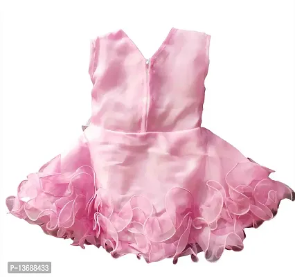 Stumble Fashion Baby Girls middi Dress Frock Pink 12-18 Month-thumb2