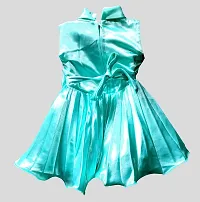 socho samjo Girl's Knee Length Dress (_Sky Blue_6-12 Months)-thumb1