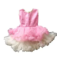 socho samjo Baby Girl's Knee Length Frock (_Light Pink_12-24 Months)-thumb1