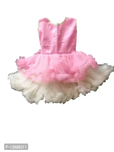 socho samjo Baby Girl's Knee Length Frock (_Light Pink_12-24 Months)-thumb2