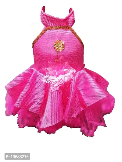 socho samjo Baby Girl's Knee Length Dress (hjj_Pink_18-24 Months)