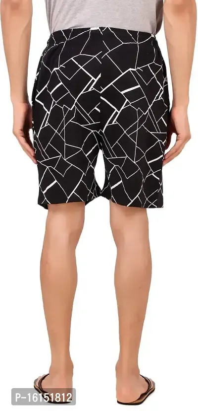 Stylish Cotton Blend Printed Regular Shorts For Men- Pack Of 2-thumb3