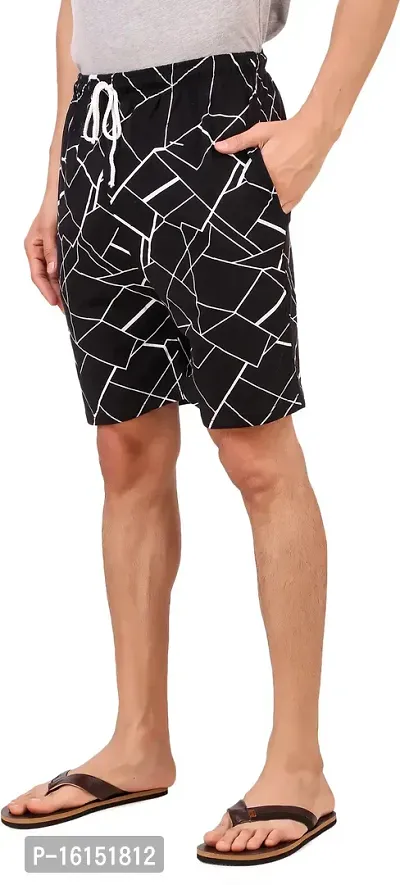 Stylish Cotton Blend Printed Regular Shorts For Men- Pack Of 2-thumb4
