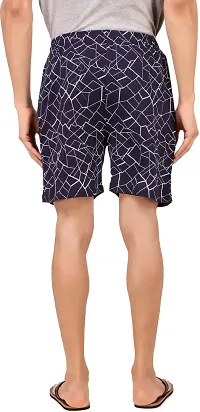 Stylish Cotton Blend Printed Regular Shorts For Men- Pack Of 2-thumb1