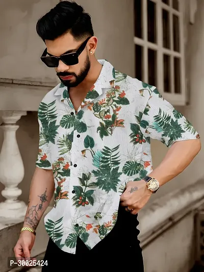 Reliable Multicoloured Polyester Printed Casual Shirt For Men-thumb0