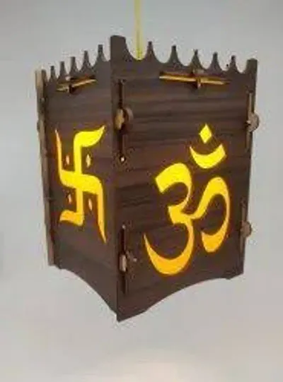 Wooden Diwali Lantern table lamp Or Diwali Kandil Size 6 Height