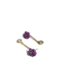 Trendy Gold Plated Drop Earrings for Girls and Women-thumb1